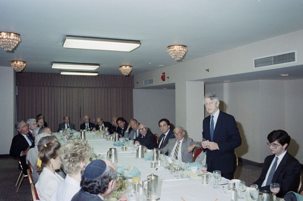 Miniature of Bert Wolf Speaks at a Jewish Fundraiser for Congressman Frank Annunzio