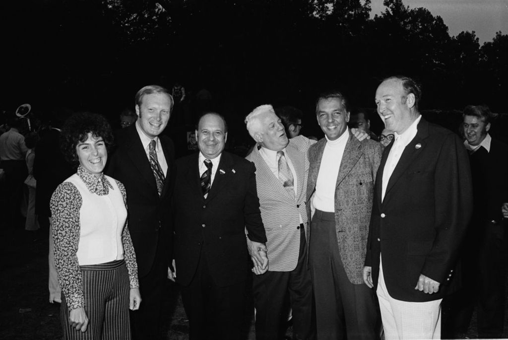Congressman Frank Annunzio at a party for Senator Bob Egan