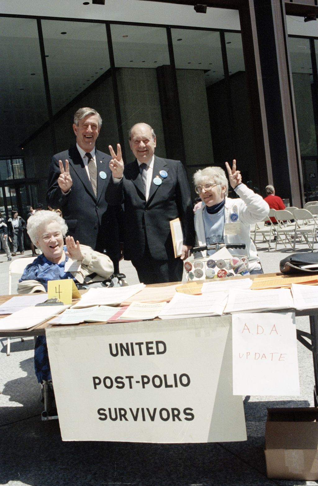 Miniature of Congressman Frank Annunzio and United Post-Polio Survivors