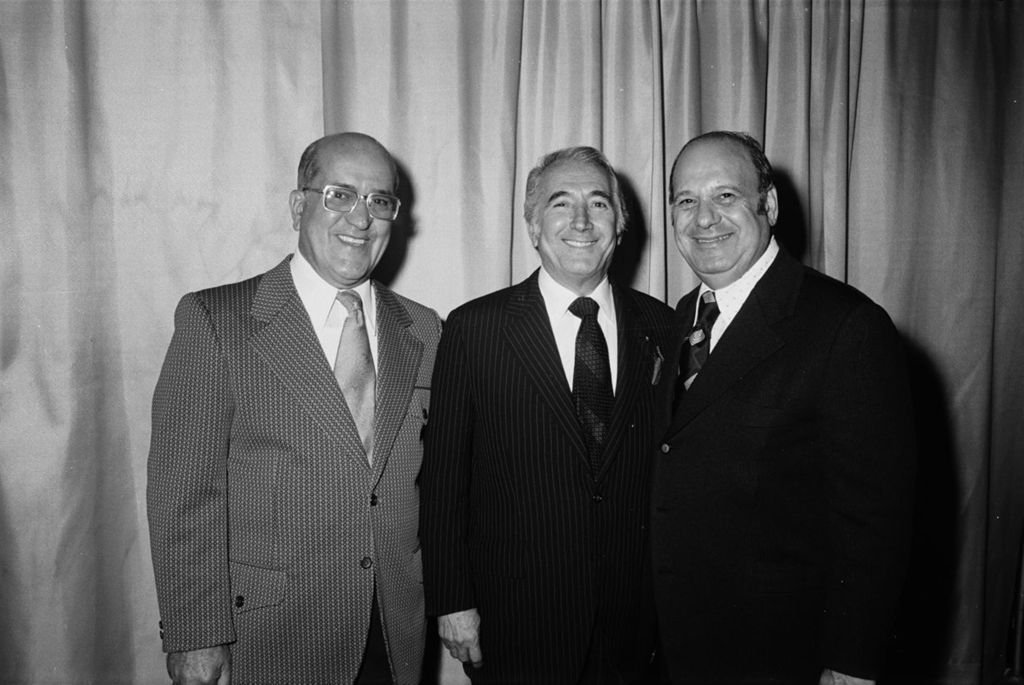Alderman Laurino, Congressman Peter Rodino, and Congressman Frank Annunzio