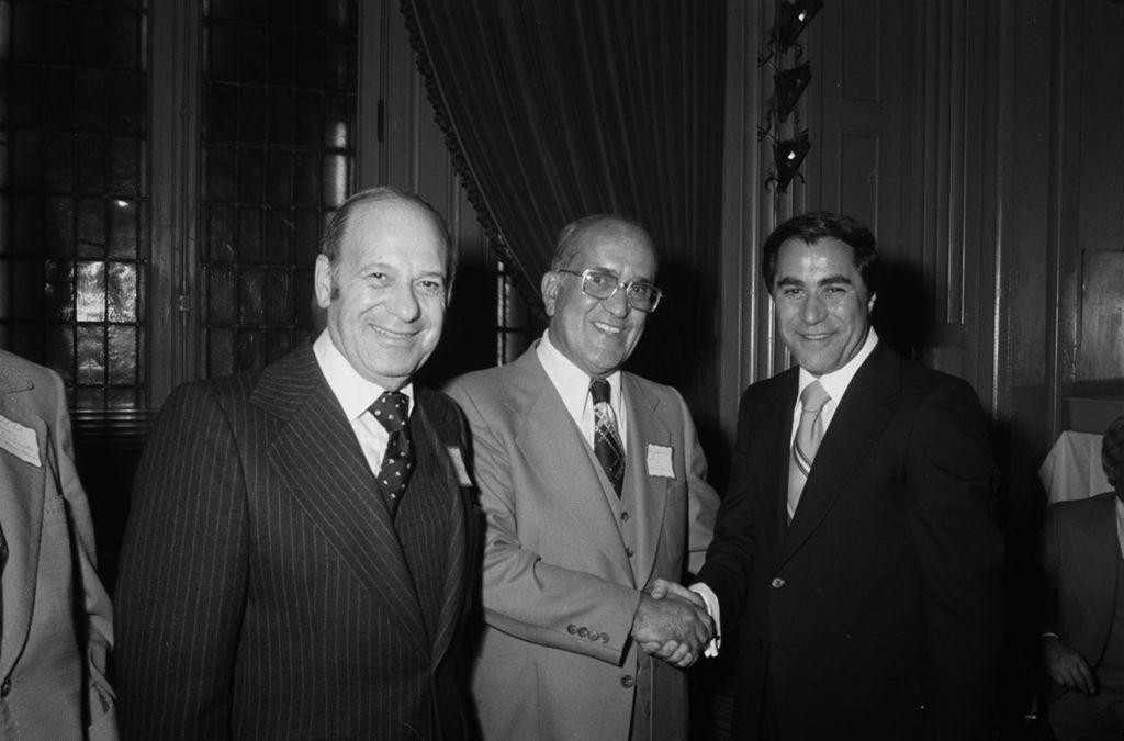 Congressman Frank Annunzio, Alderman Tony Laurino, and Judge Bua