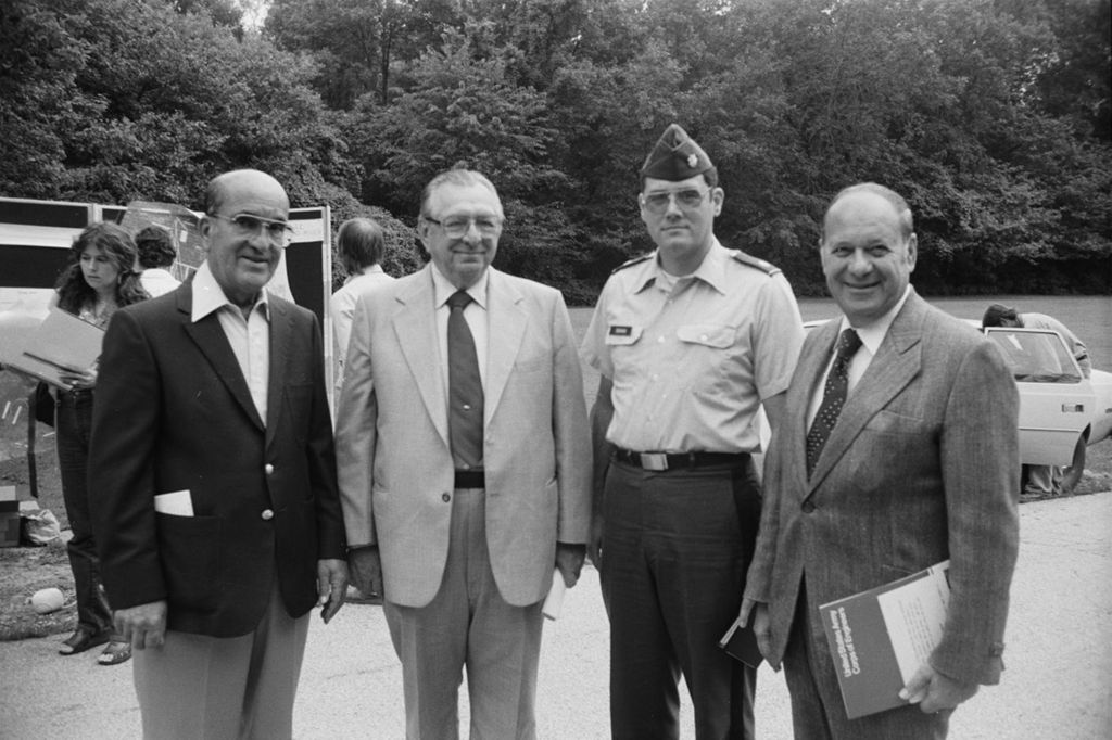 Congressman Frank Annunzio and other officials