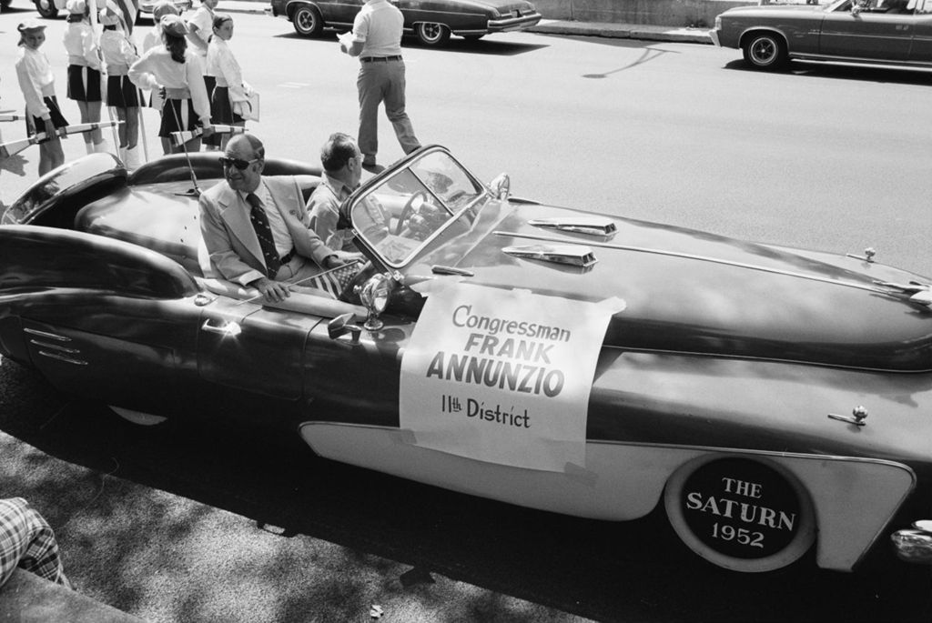 Miniature of Congressman Frank Annunzio in the Fourth of July Parade at Six Corners