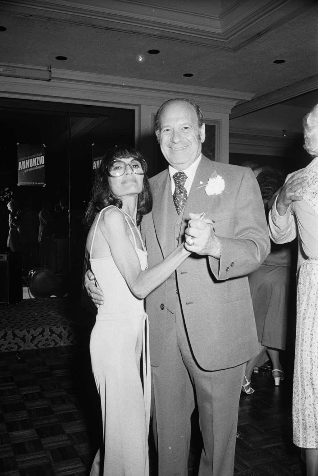 Congressman Frank Annunzio dancing with his daughter