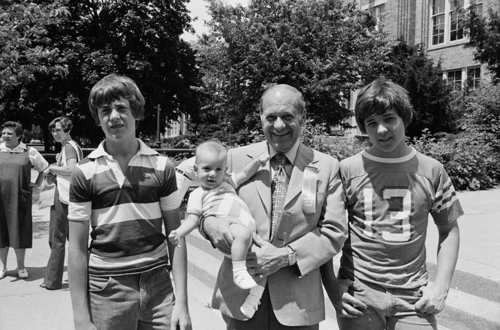 Congressman Frank Annunzio with his O'Donnel grandsons