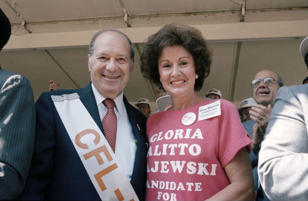 Congressman Frank Annunzio and Commissioner Gloria Alitto Majewski