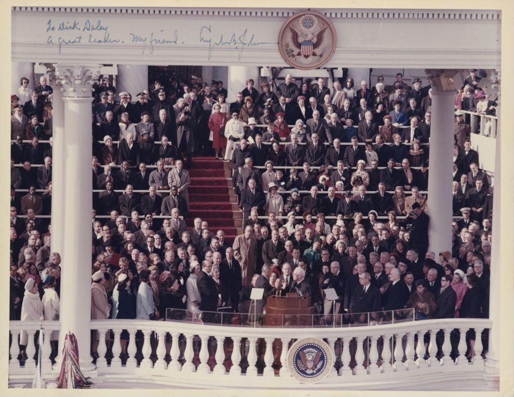 Lyndon B. Johnson's inauguration ceremony