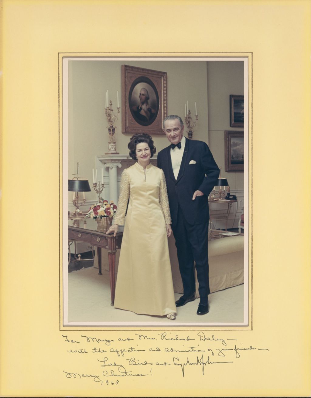 Miniature of Lady Bird and Lyndon B. Johnson