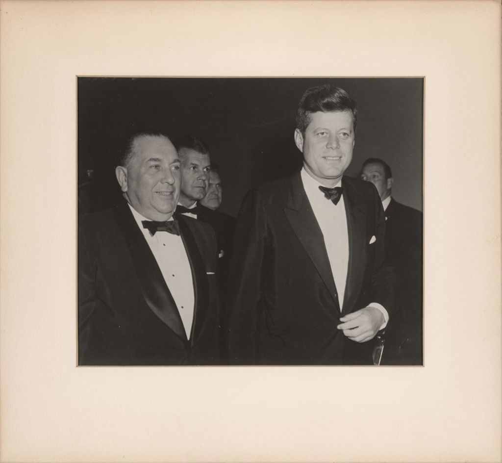 Richard J. Daley and John F. Kennedy in formal attire