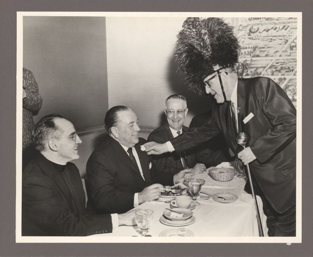 Stephen Bailey and Richard J. Daley at a banquet