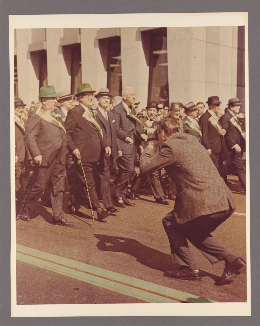 Richard J. Daley leading a St. Patrick's Day parade