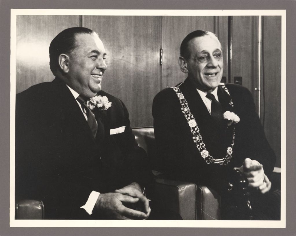Rchard J. Daley with Mayor of Dublin Robert Briscoe