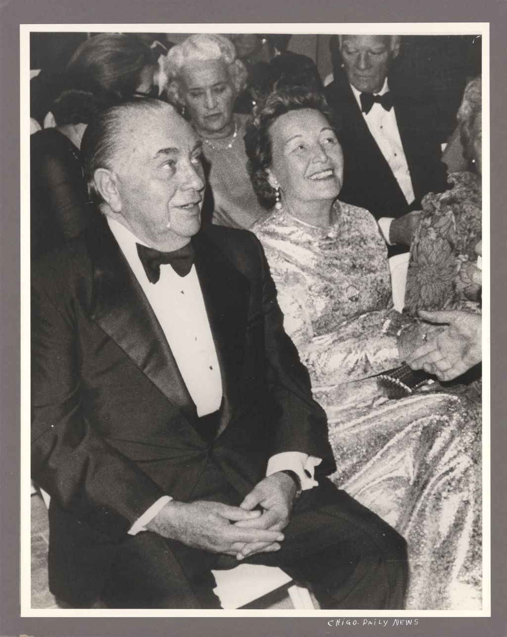 Richard J. Daley and Eleanor Daley at a formal event.