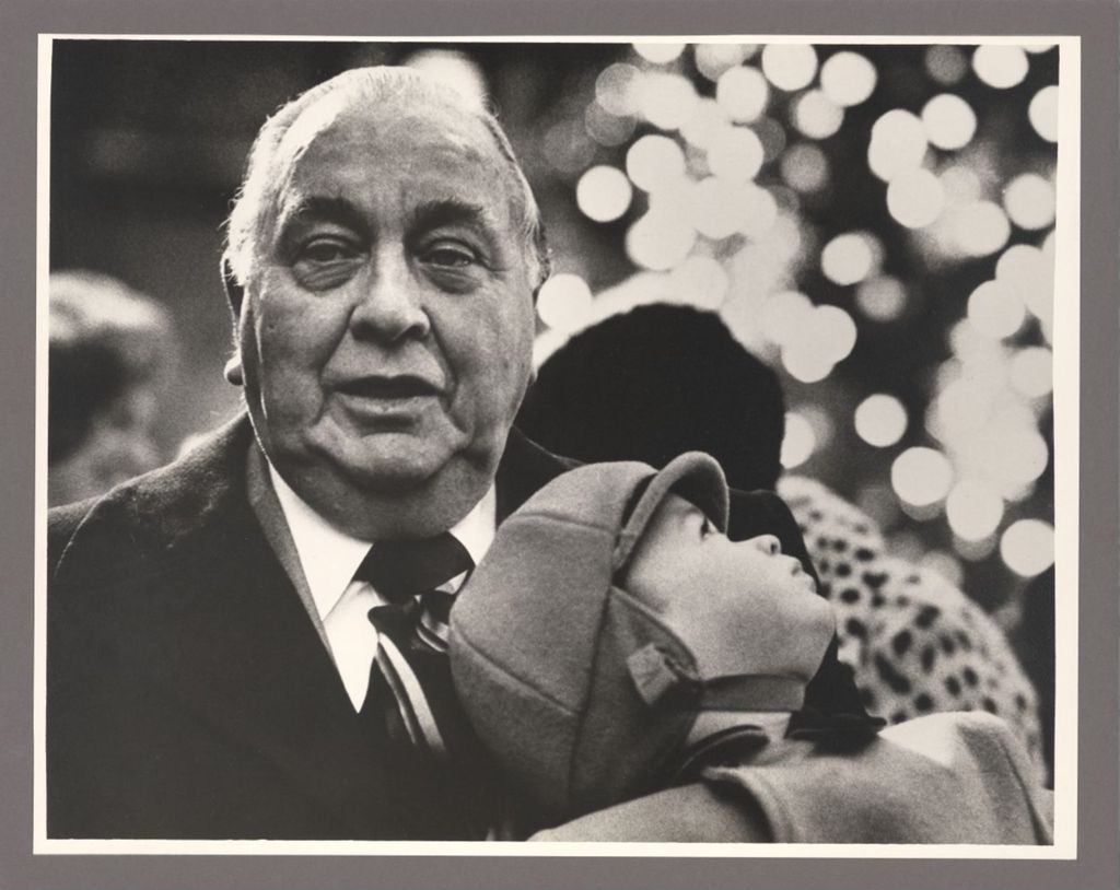 Richard J. Daley with his grandson