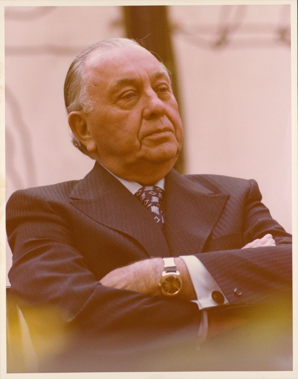 Richard J. Daley with arms crossed