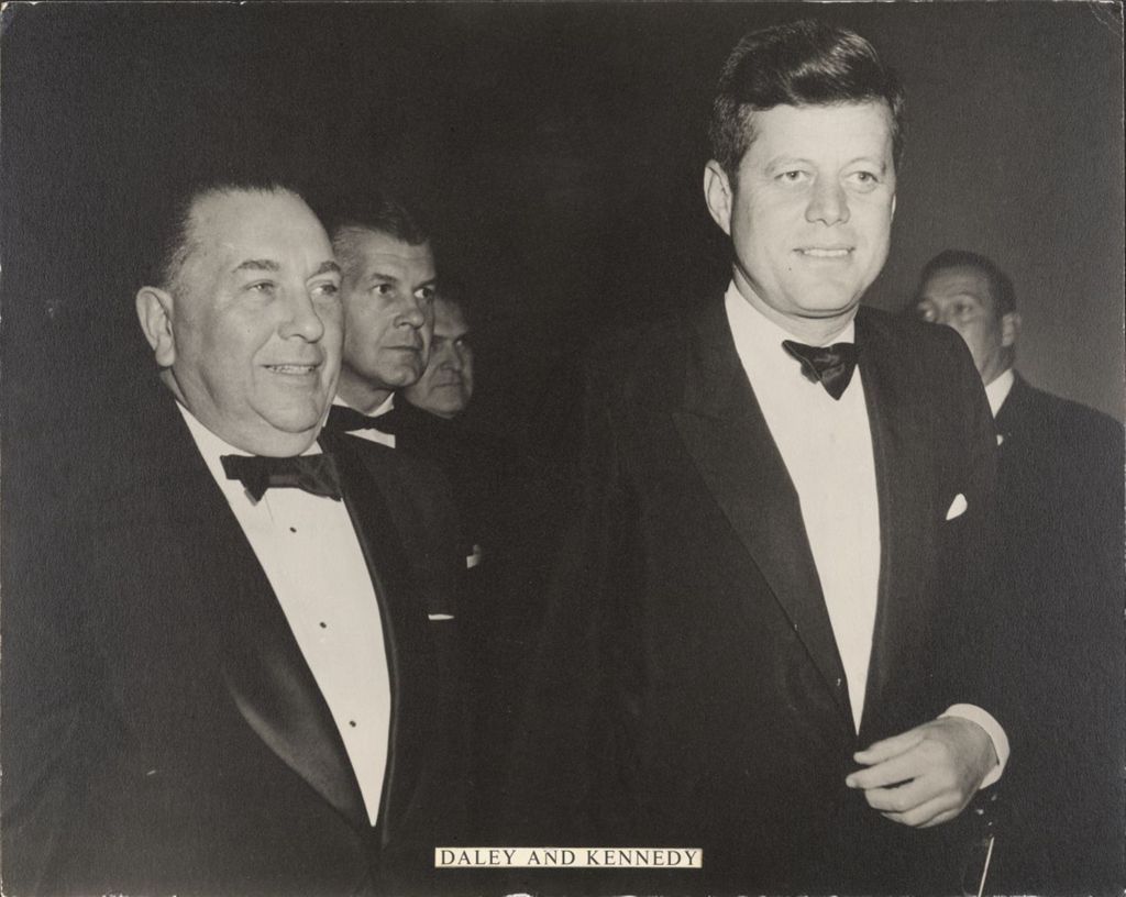 Miniature of Richard J. Daley and John F. Kennedy