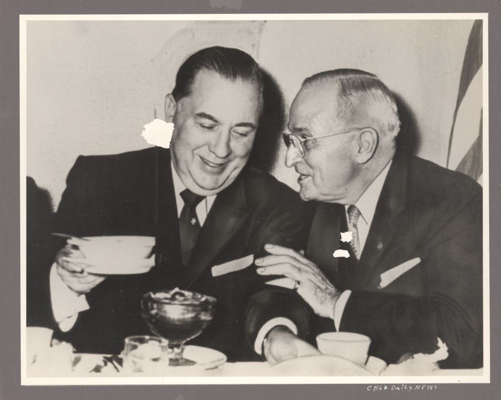 Miniature of Richard J. Daley with President Harry Truman