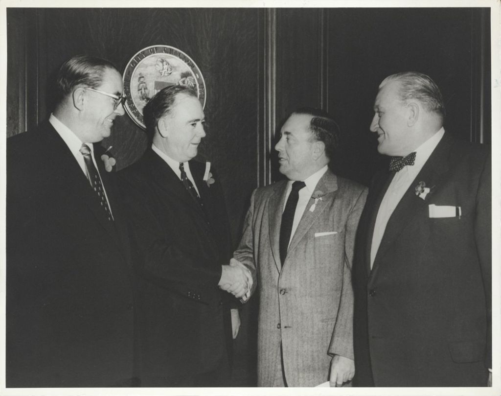 Richard J. Daley in his office with others