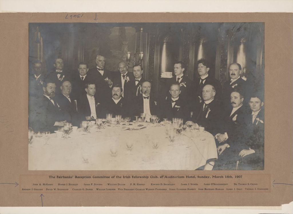 Miniature of Fairbanks Reception Committee of the Irish Fellowship Club