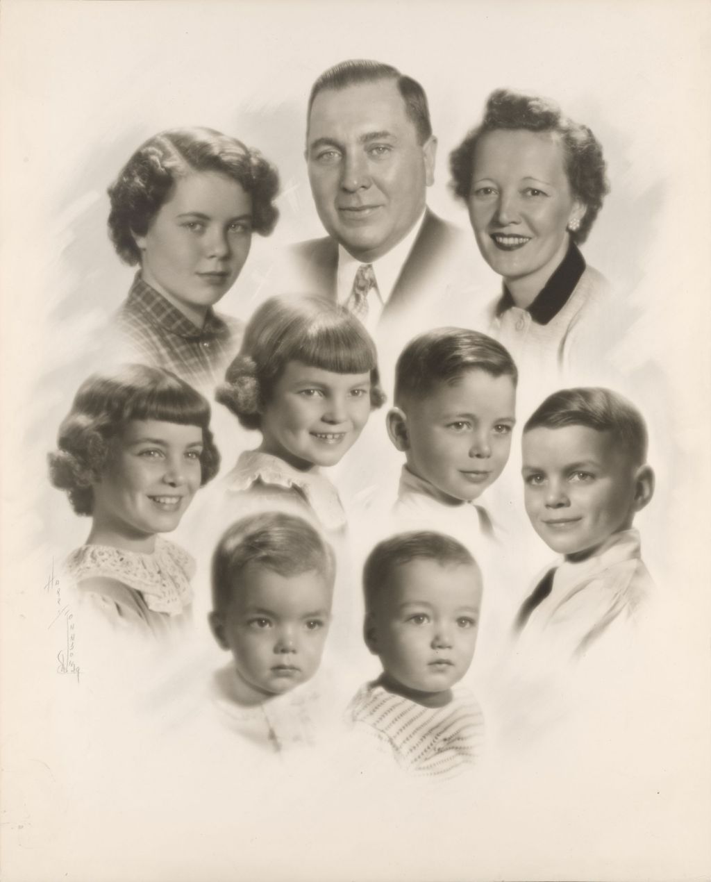 Miniature of Daley family collage portrait