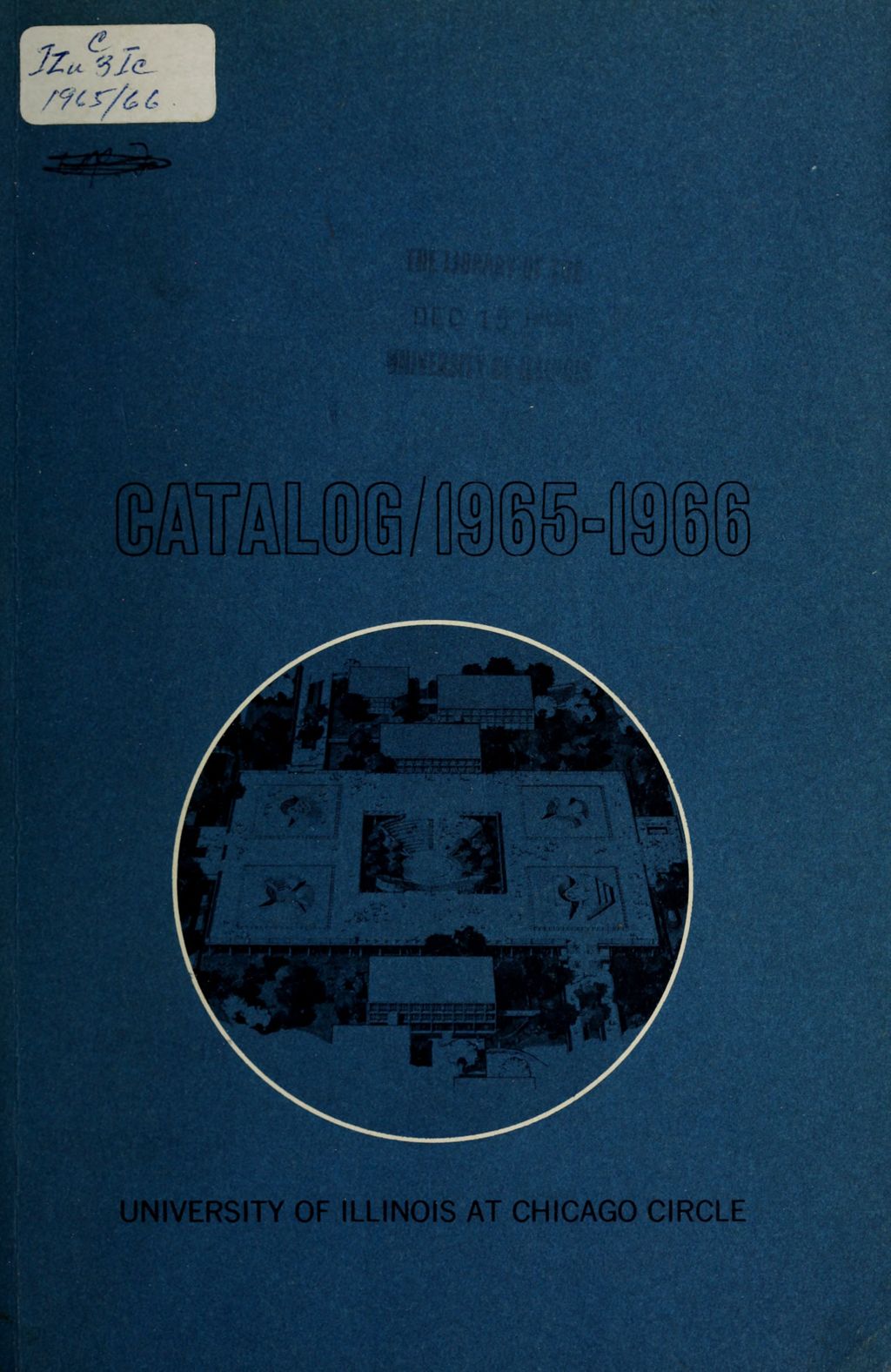 Miniature of Undergraduate Catalog, 1965-1966