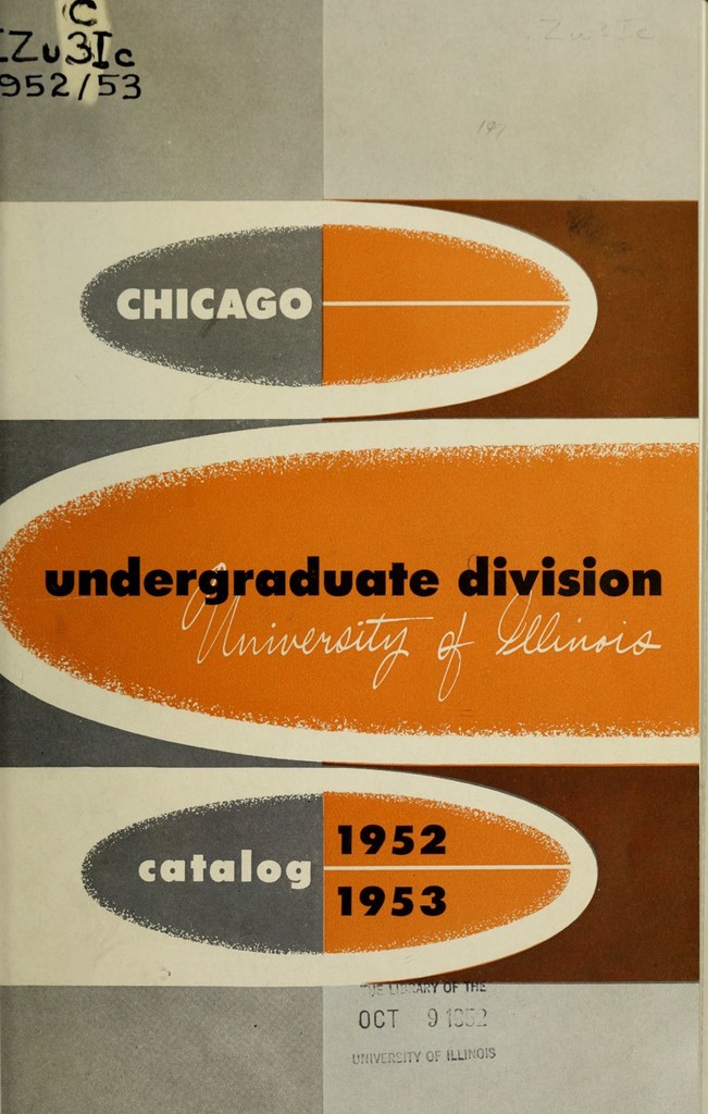 Miniature of Undergraduate Catalog, 1952-1957
