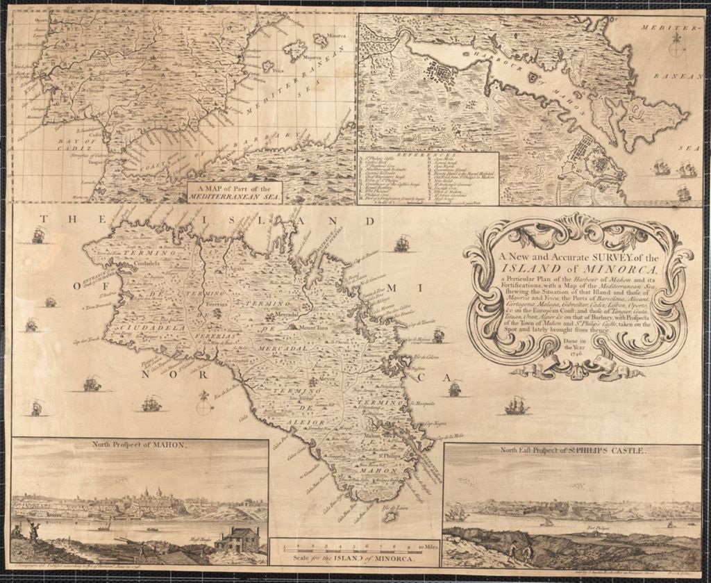 A new and accurate survey of the Island of Minorca / C. Lempriere [and] S. Austen (1746)