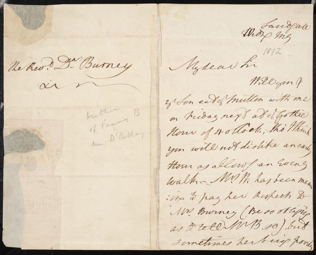 Miniature of Letter (May 4, 1812)