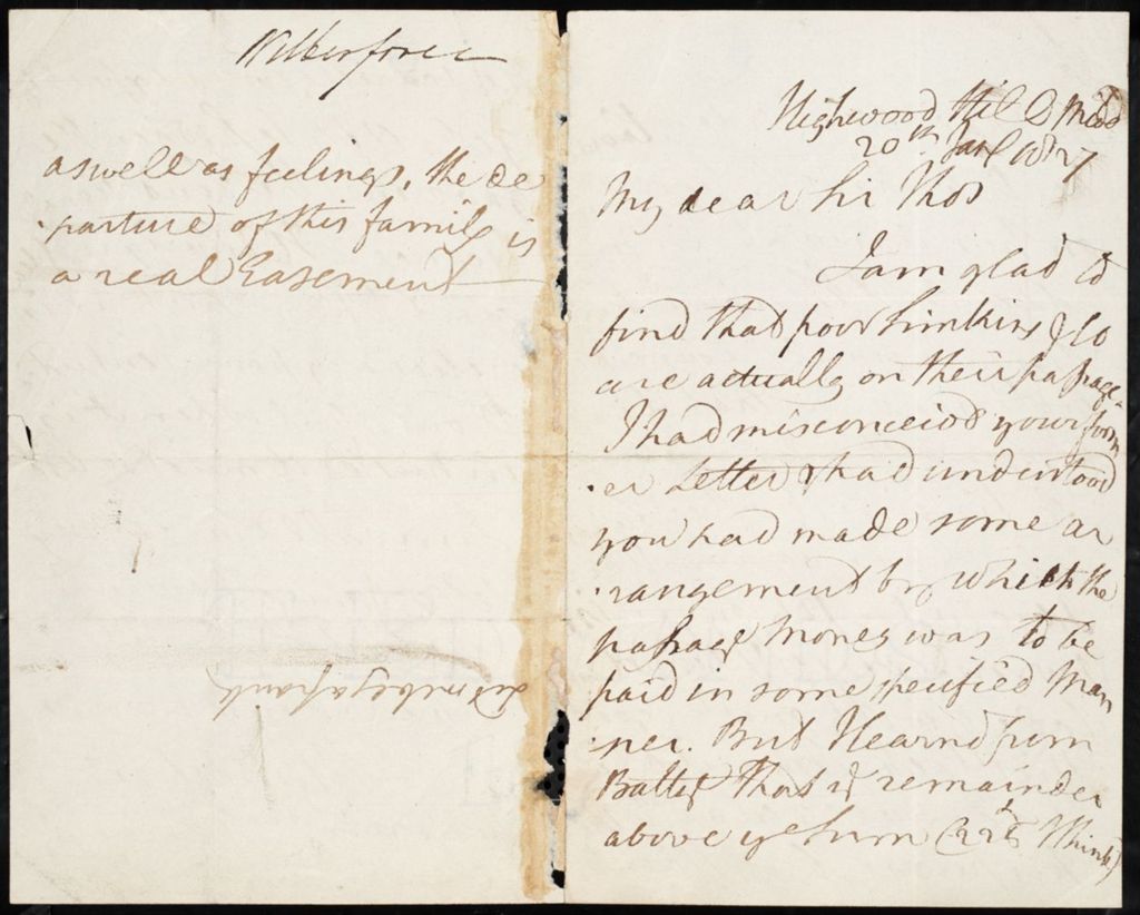 Miniature of Letter (January 20, 1827)