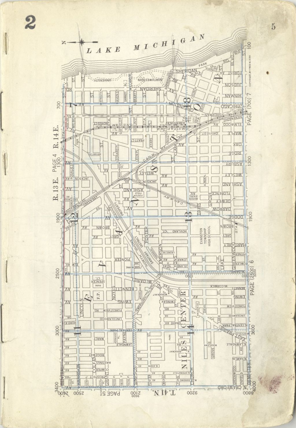 Miniature of City map survey, key to old oblique coverage, copy 2