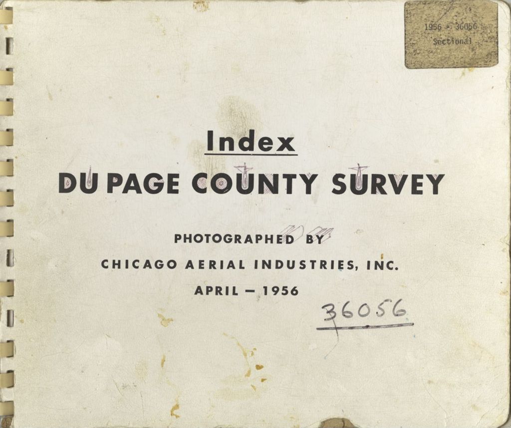 Miniature of Index DuPage County Survey, Photographed by Chicago Aerial Industries, Inc. April 1956 (36056)