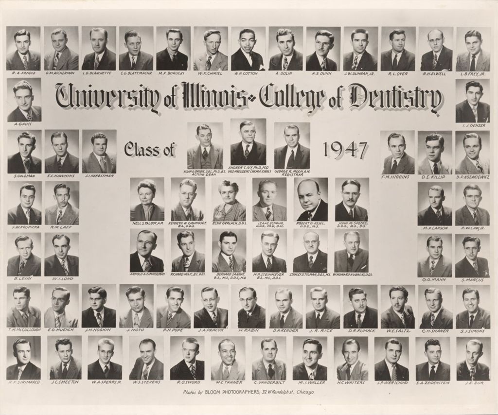 1947 graduating class, University of Illinois College of Dentistry