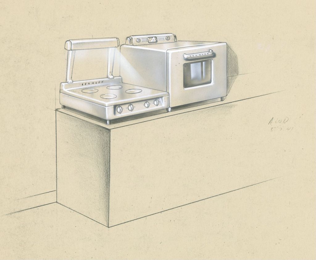 Miniature of Kenmore standalone stovetop and countertop oven