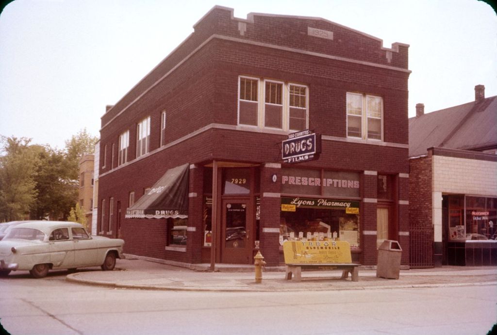 Lyons Pharmacy, Ogden Avenue at Prescott, Lyons