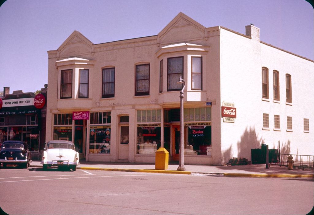 Miniature of Sauerberg Pharmacy, Burlington Avenue, Western Springs