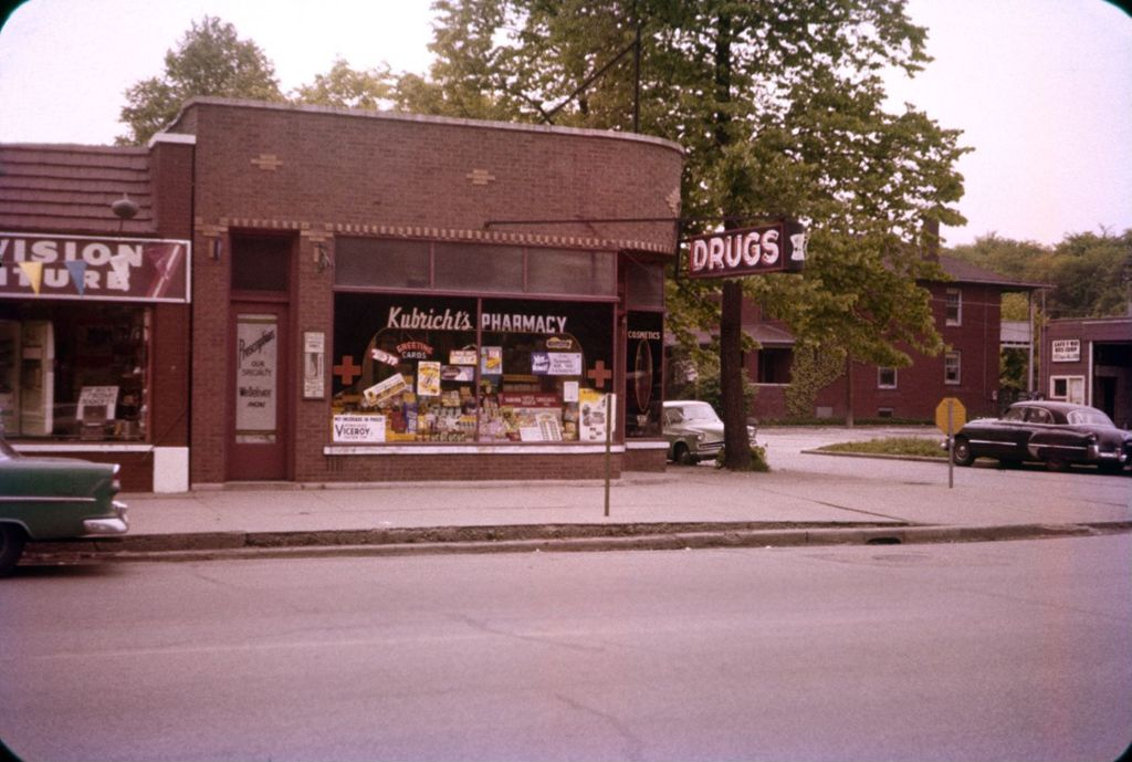 Miniature of Kubricht's Pharmacy, Ogden Avenue, Brookfield