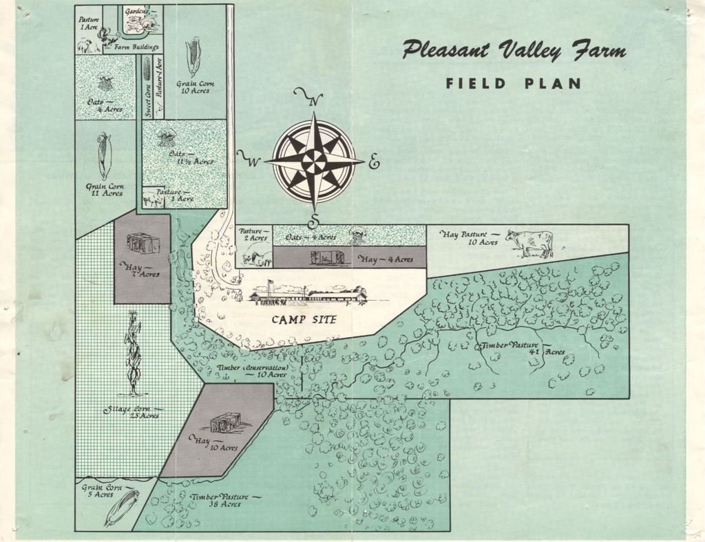 Pleasant Valley Farm field plan map