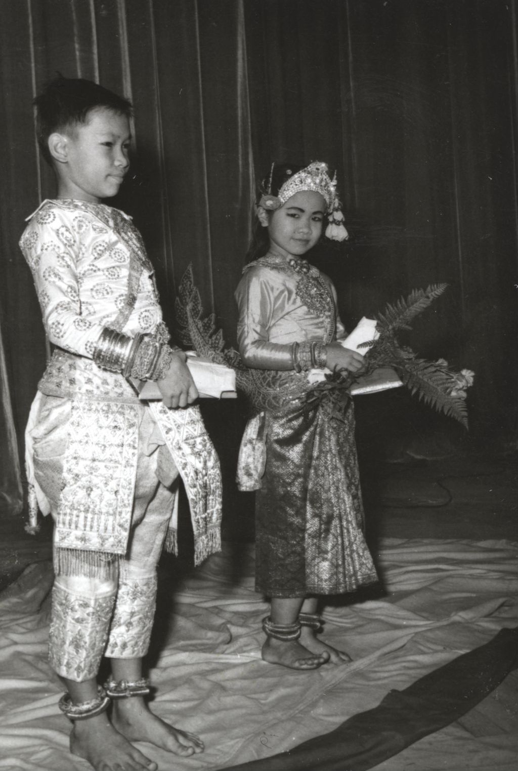 Children dressed in national costumes