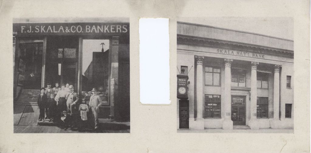 Miniature of Group outside F. J. Skala and Co. Bankers