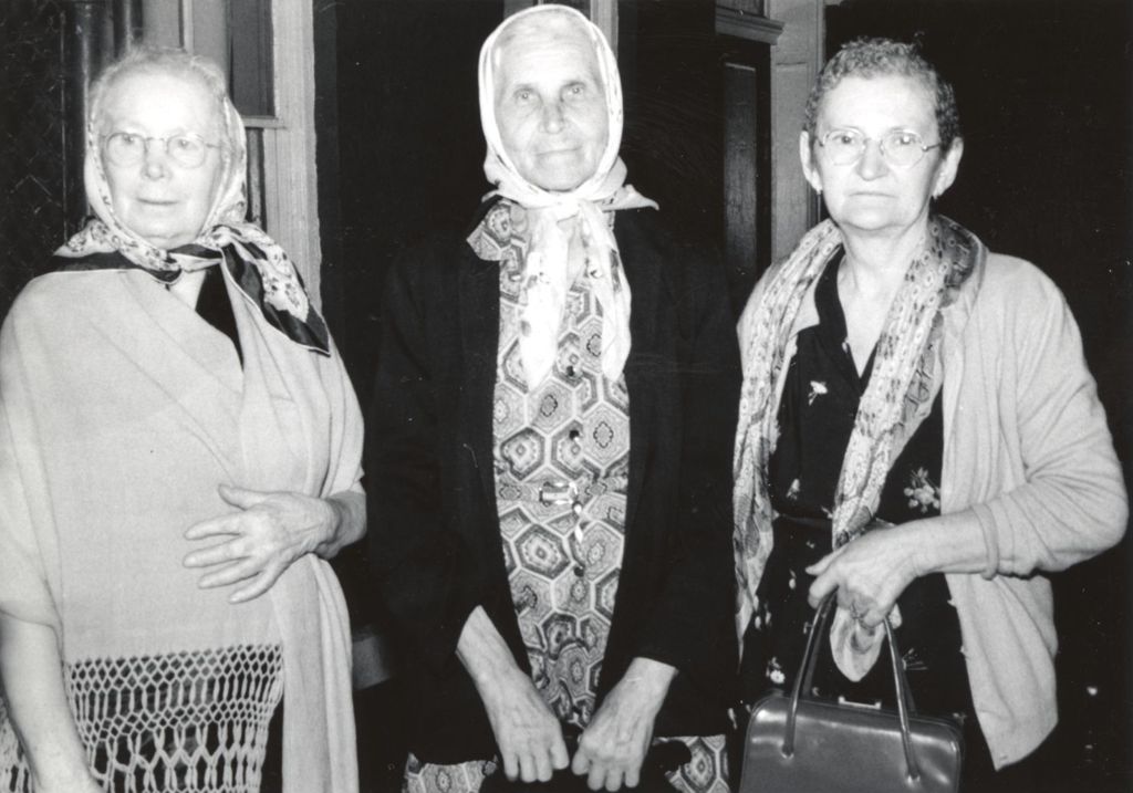 Women wearing scarves