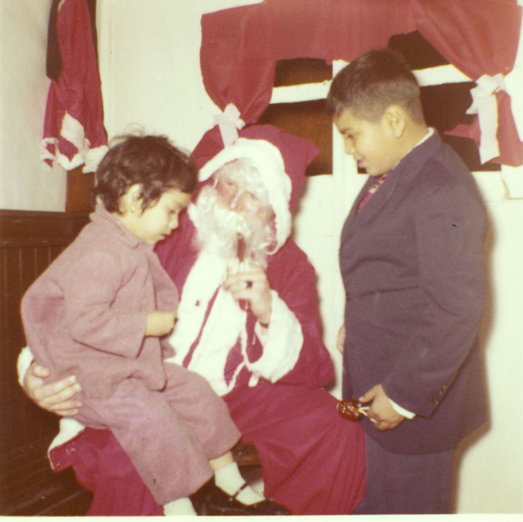Miniature of Children with Santa