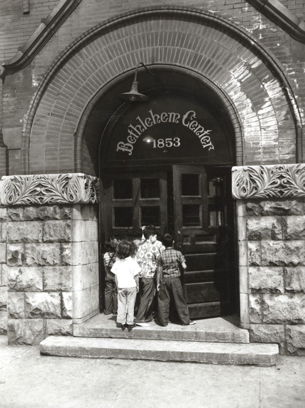 Children entering Bethlehem Center