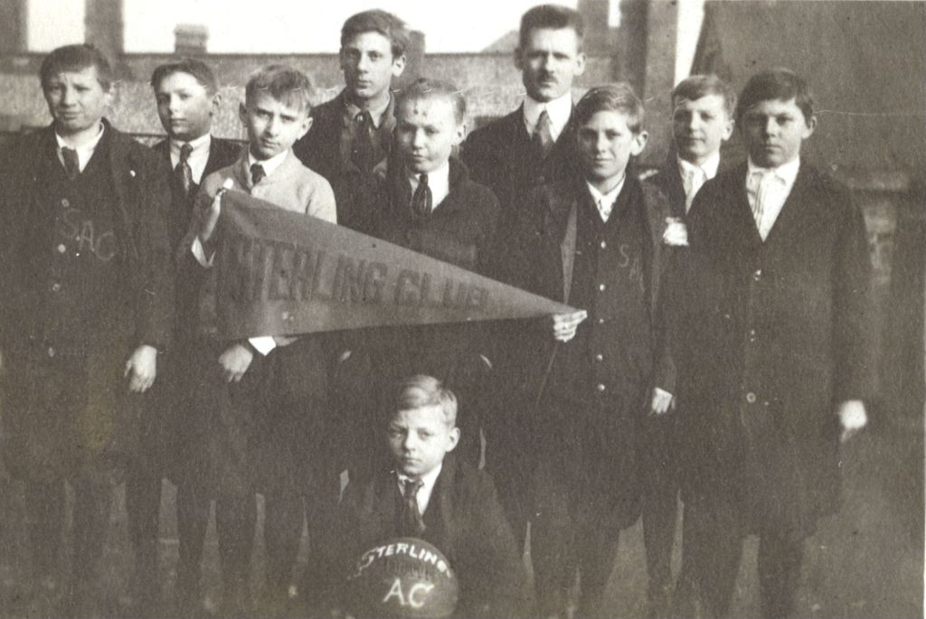 Boys with Sterling Club pennant