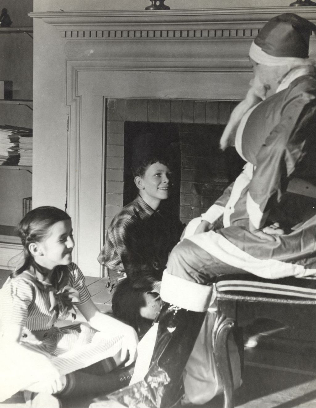 Miniature of Children talking with Santa Claus