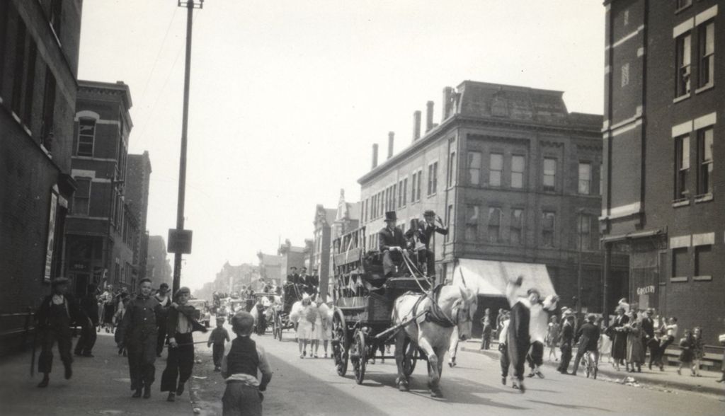 Street scene during a parade