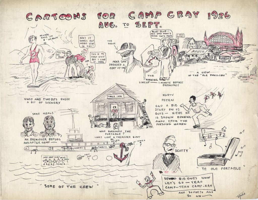 Cartoons for Camp Gray