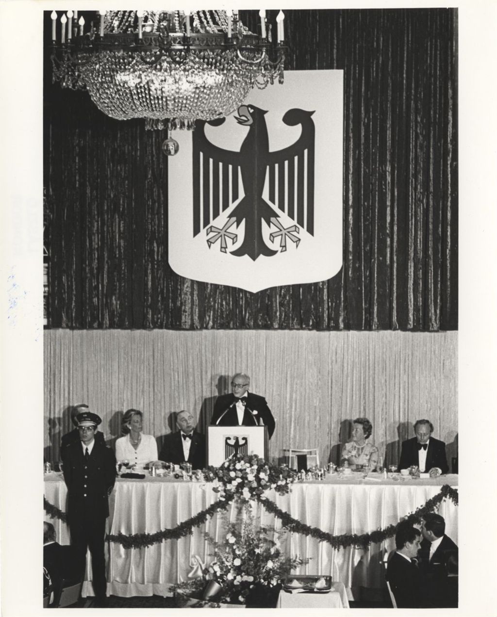 Miniature of Banquet honoring German President Walter Scheel