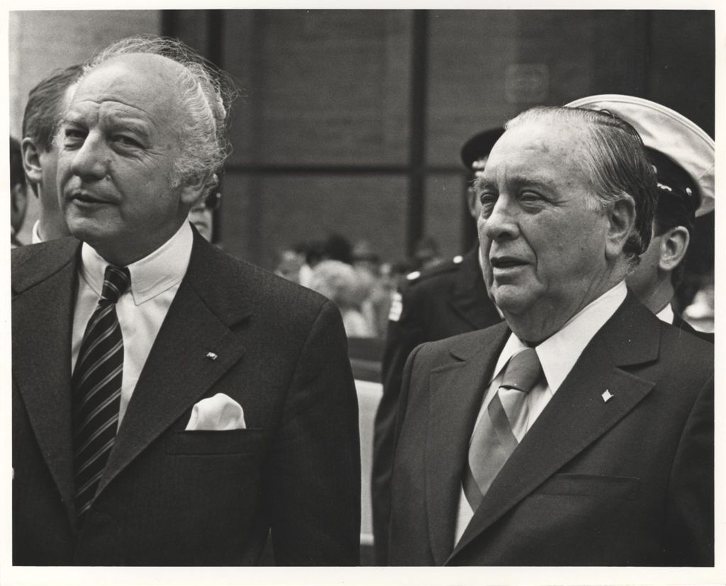 German President Walter Scheel and Richard J. Daley