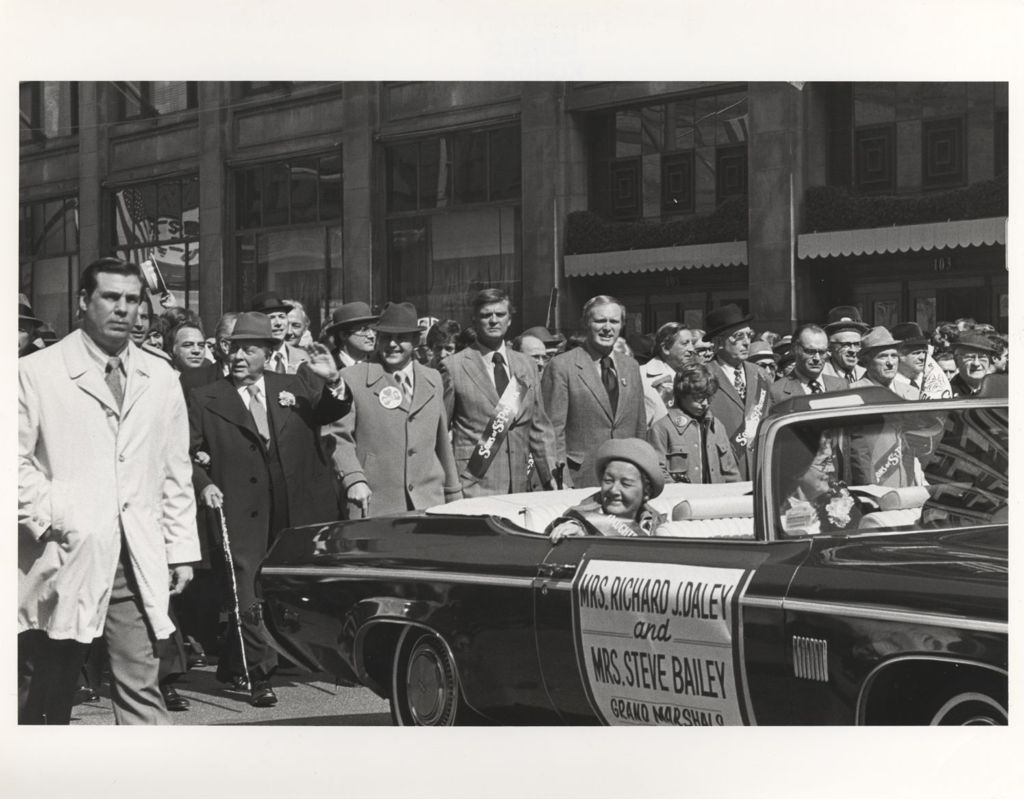 Miniature of St. Patrick's Day Parade, Eleanor Daley in parade car