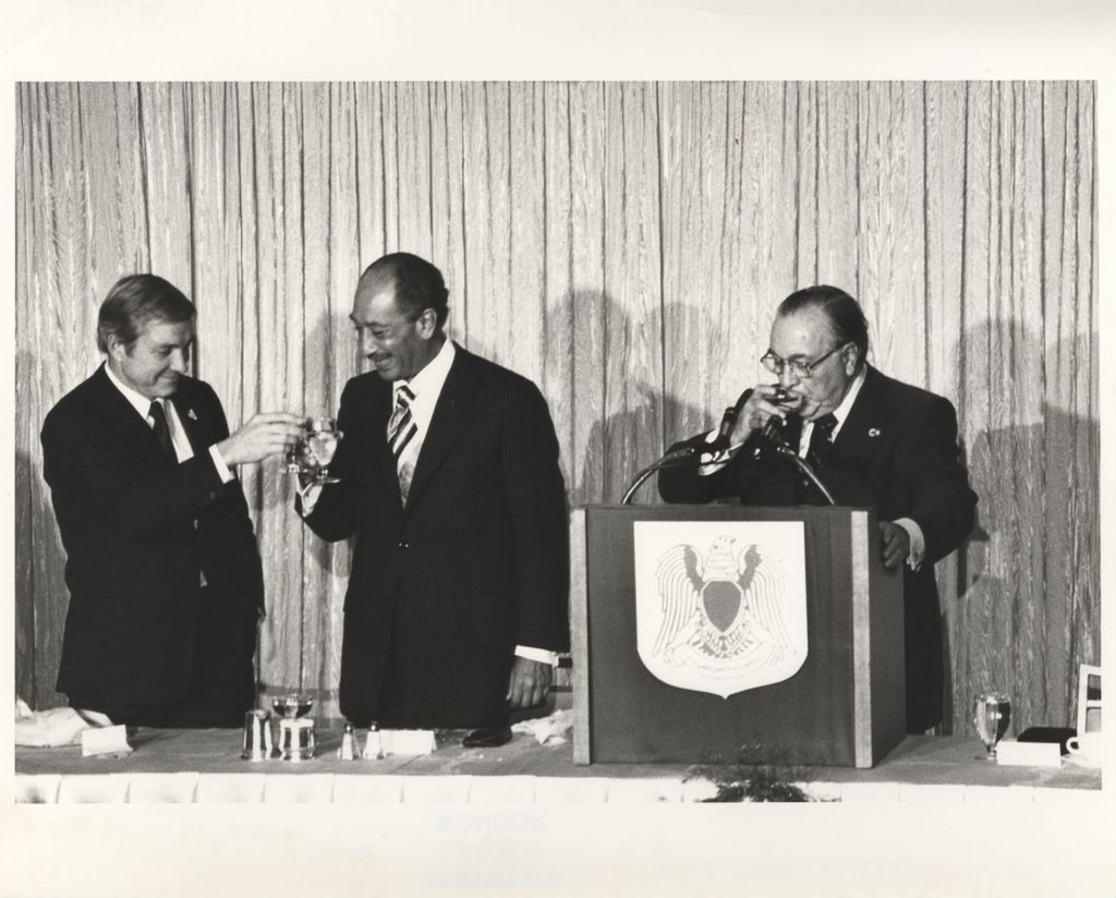 Chicago visit of Egyptian President Anwar Sadat